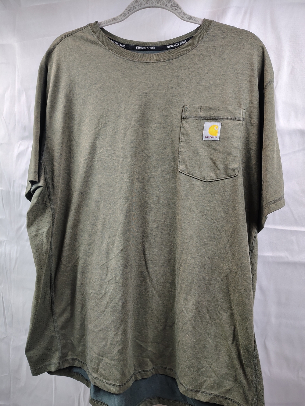 Carhartt Mens XL Relaxed Fit Pocket T-Shirt Short Sleeve Force Green